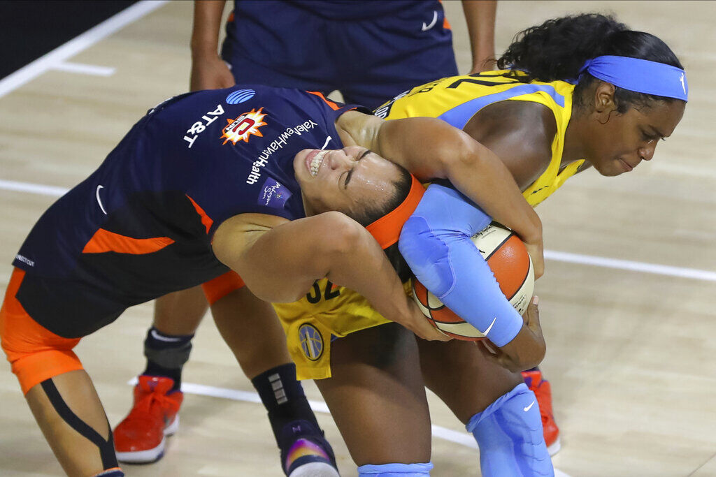 APTOPIX Sky Sun Basketball